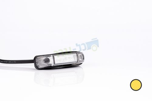 פנס סוכריה צהוב LED FT-013 Z + תושבת גומי