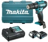 מברגה מקדחה רוטטת נטענת + 2 סוללות MAKITA HP333DWYE 12V 1.5Ah