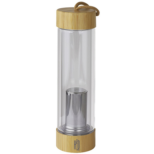 בקבוק זכוכית דופן כפולה עם פילטר לחליטת תה Tea Brewing