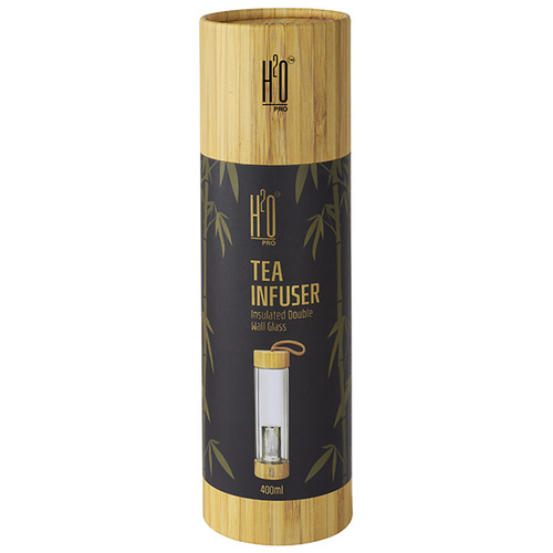 בקבוק זכוכית דופן כפולה עם פילטר לחליטת תה Tea Brewing