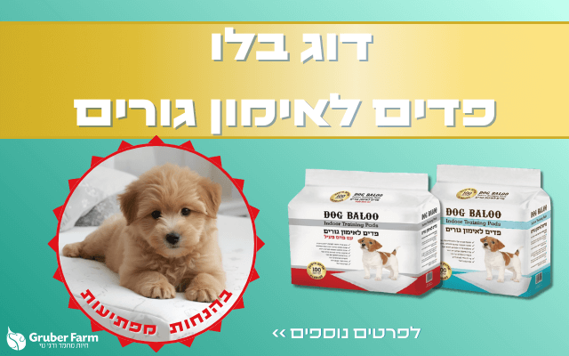פדים לאימון גורים דוג בלו