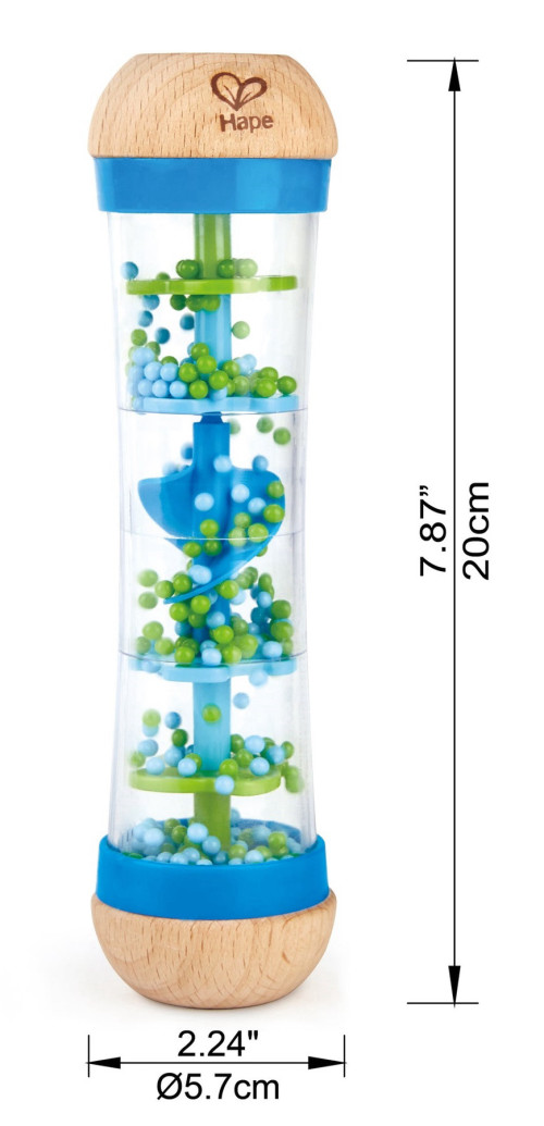 מקל גשם אדום מעץ לפעוטות