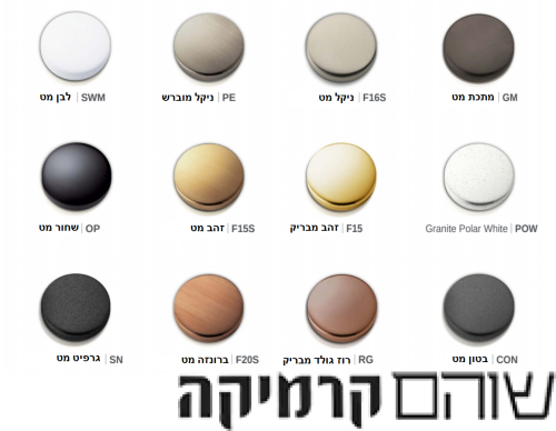 כיסוי חיצוני עדין למערכת קיר 3 דרך פלטה וידית סדרת מונסון חברת חמת 301781