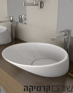 כיור מונח דגם ORBIT 530618 תוצרת פורטוגל SANITANA צבע לבן
