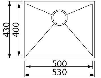 כיור נירוסטה דגם ענבר SQ04 שוני SHONY