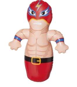 דמות מתנפחת תלת מימדית לילדים - מתאבק אדום