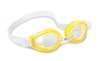 משקפי שחייה לילדים PLAY עם עדשות פוליקרובנט עמידות ורצועה מתכווננת - צהוב