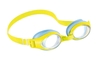 משקפי שחייה לילדים JUNIOR בגיל 3-8 עם עדשות UV ורצועה מתכווננת - צהוב/תכלת