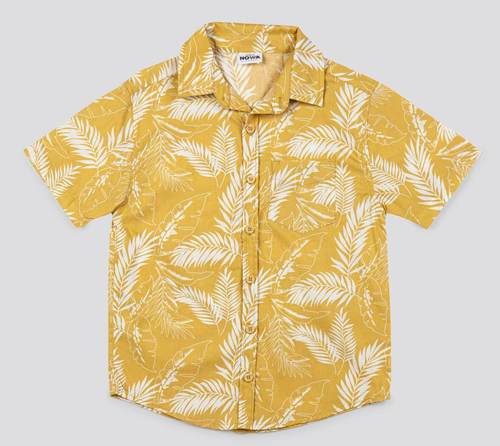 חולצה מכופתרת ALOHA חרדל 4-12