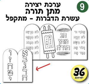 ערכת יצירה מתן תורה