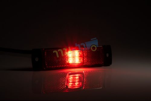 פנס צד אדום לנגרר דגם FT-017 C LED עם מחזיר אור + תושבת פלסטיק