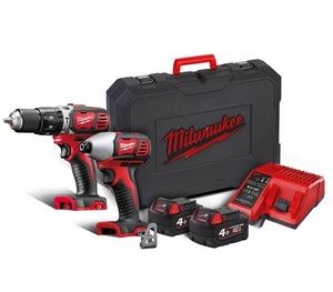 סט מברגות 18V אימפקט + מברגה/ מקדחה רוטטת M18BPP2C Milwaukee