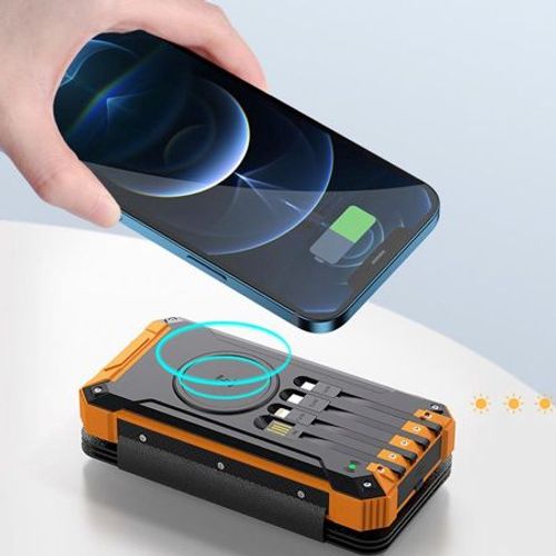מטען נייד סולארי עוצמתי | סוללת גיבוי 20,000maH