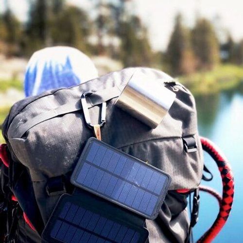 מטען נייד סולארי עוצמתי | סוללת גיבוי 20,000maH