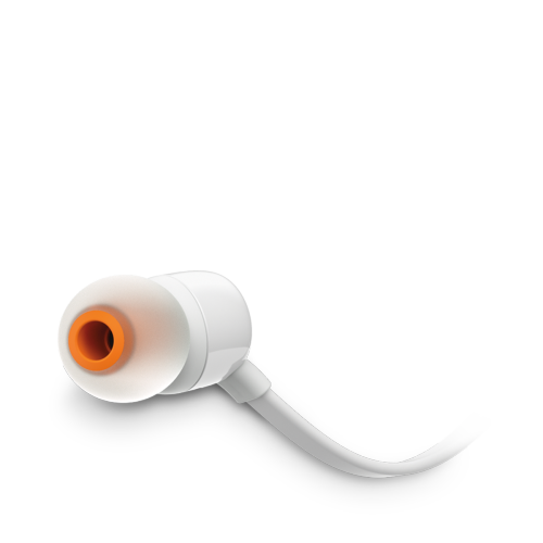 אוזניות ‏חוטיות JBL T110 לבן (יבואן מקביל)