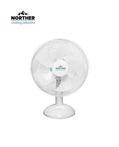 מאוורר שולחני 40W 12" לבן 5 להבים NORTHER