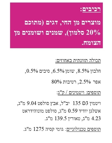 שימור מעדן פטה סלמון 400 גרם לחתולים