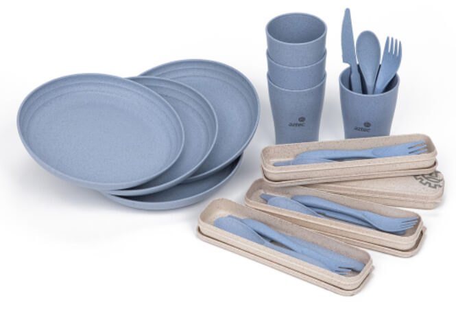 סט כלי אוכל לפיקניק PICNIC SETS כחול