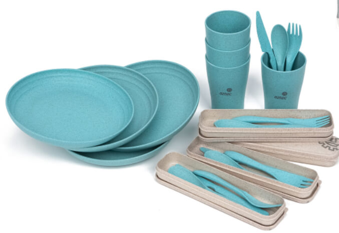 סט כלי אוכל לפיקניק PICNIC SETS ירוק