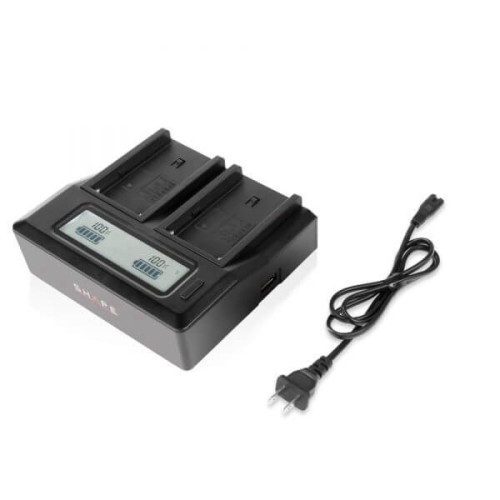 מטען כפול SHAPE BP-U Dual LCD