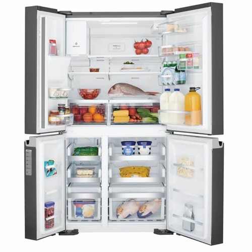 מקרר 4 דלתות 629 ליטר Electrolux אלקטרולוקס EQE6870BA נירוסטה מושחרת