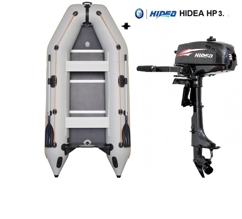 מבצע סירה מתנפחת מגומי קוליברי KOLIBRI KM300+מנוע ימי HIDEA 3HP