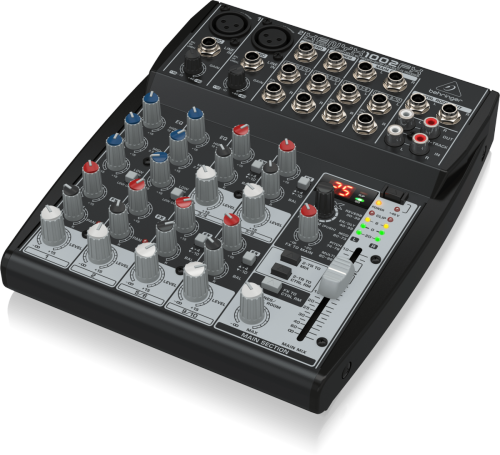 מיקסר 10 ערוצים הכולל מולטי אפקט מובנה Behringer 1002FX