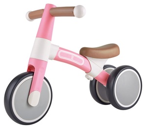 אופני איזון הראשונים שלי עם כידון ומושב מתכווננים ושלדת מגנזיום - ורוד