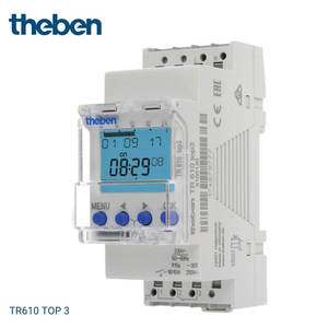 שעון שבת דיגיטלי ללוח תבן גרמניה שבועי יומי Theben TR610 TOP3 