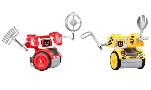 רובוטים מתאגרפים סילברליט עם צלילים הפועלים בעזרת מחוות ידיים, כולל 6 כלי נשק שונים  