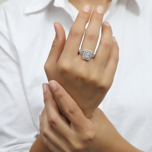 טבעת יהלומים 1.49ct זהב 14K