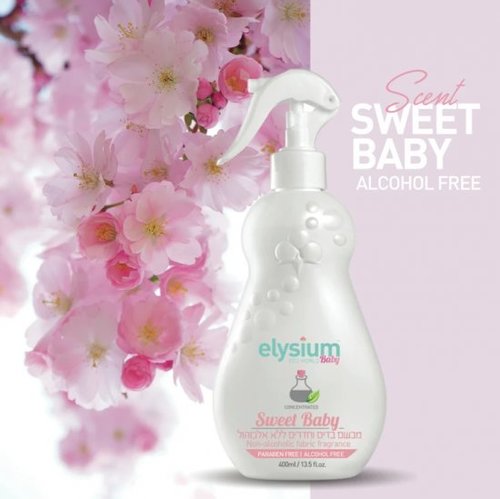מבשם בדים וחדרי ילדים ללא אלכוהול Elysium Baby Sweet Baby - נפח 400 מ''ל