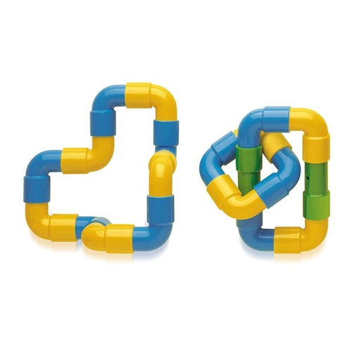 משחק הרכבה מנגן 16 חלקים הכולל צינורות המתחברים זה לזה בשילוב כלי נגינה 