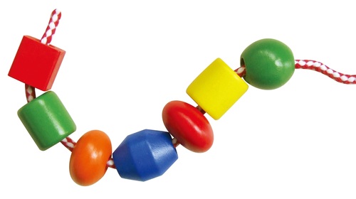 חבילת 90 חרוזים מעץ מלא