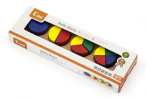 לוח הרכבת עיגול צבעוני 4 רמות מעץ מלא 11 חלקים