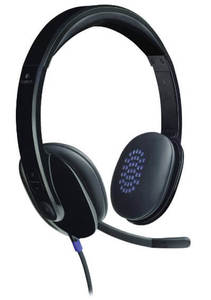 אוזניות מחשב חוטיות Logitech H540 USB Headset with Noise-Cancelling Microphone