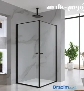 מקלחון פינתי סניטק אלבמה מידה 89-91.5 שחור