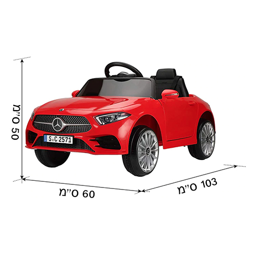 #מרצדס תואם מרצדס ספורט 45 AMG GLA 12V אדום