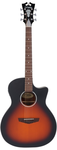 גיטרה אקוסטית מוגברת D'Angelico PREMIER GRAMERCY LS SATIN VINTAGE SUNBURST CUTAWAY