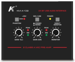 כרטיס קול 2 ערוצים KARSECT KM-A102