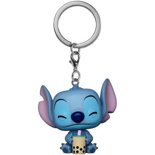 מחזיק מפתחות פופ: Lilo&Stitch- Stitch w/Boba - סטיץ' לילו וסטיץ'