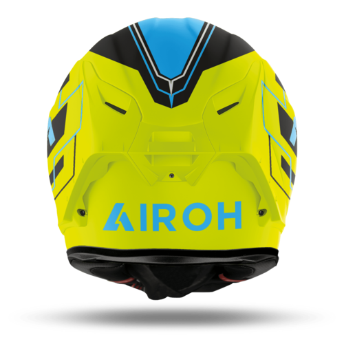 קסדת אירו מלאה כחול / צהוב - AIROH GP550 S CHALLENGE