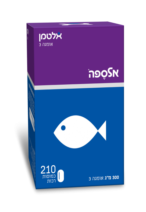 אלספה | אומגה 3 | כמוסות רכות | 210 כמוסות |