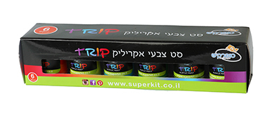 סט צבעי אקריליק טריפ
