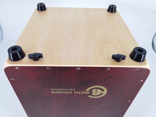 קחון עץ מלא BH מתכוונן בצבע אדום כהה מבית BOTH HANDS