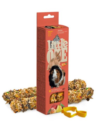 ליטל וואן 32280 מקלות פירות למכרסמים, 120 גרם Mealberry