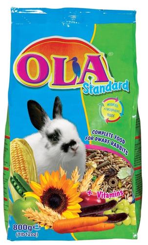 אולה מזון מלא לארנבות 800 גרם OLA