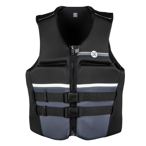 אפודת הצלה לגברים רוניקס שחור / אפור - RONIX COVERT  