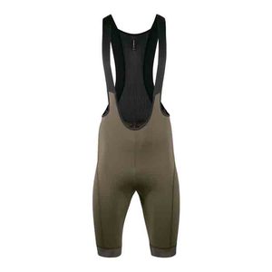 ביב רכיבה קצר לאופניים NEW ROAD BIBSHORT  ירוק עמוק אלסטי טכני ומנדף מאוד 