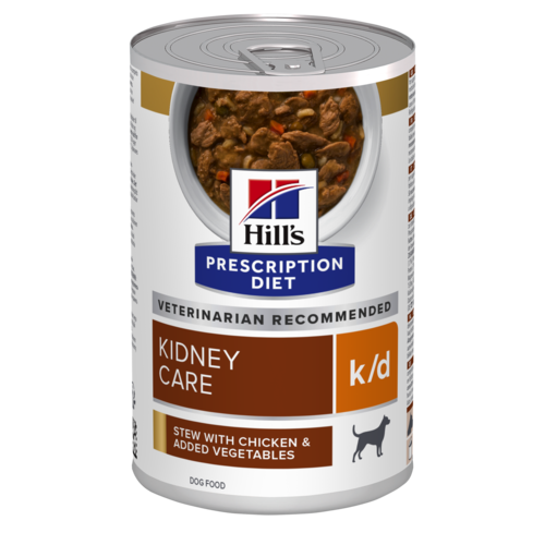 שימורי נזיד גורמה k/d | Hill's Prescription Diet הילס לכלב (עם עוף וירקות), 354 גרם